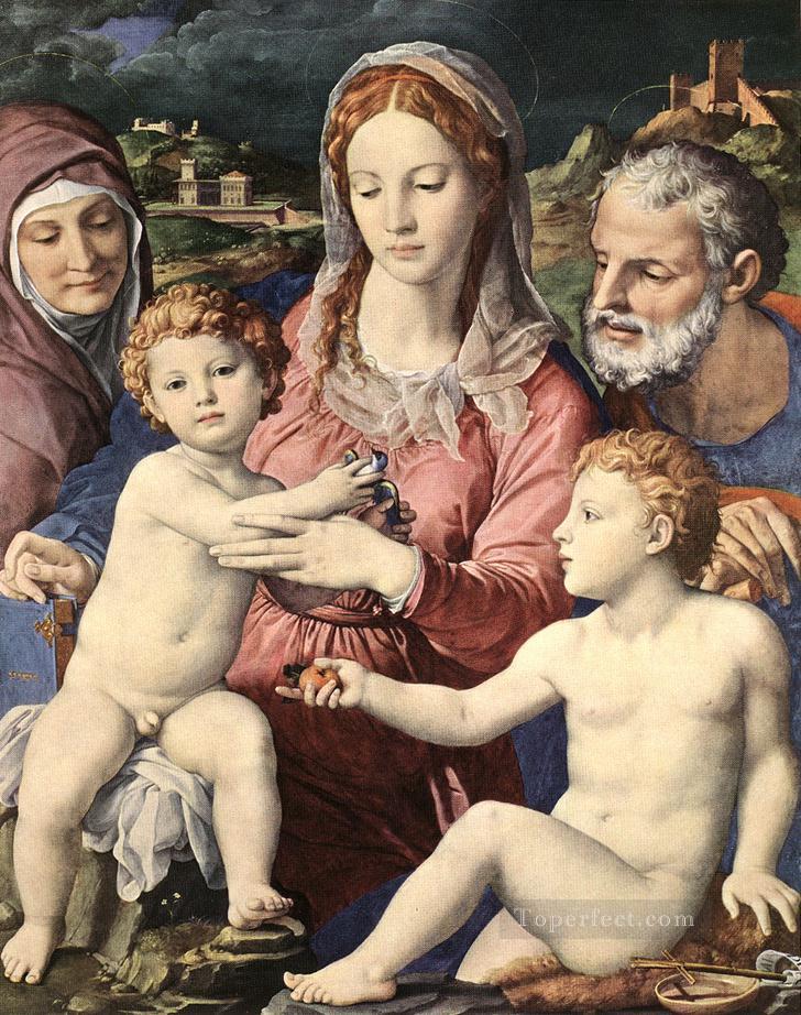 Holy family Florence Agnolo Bronzino Oil Paintings